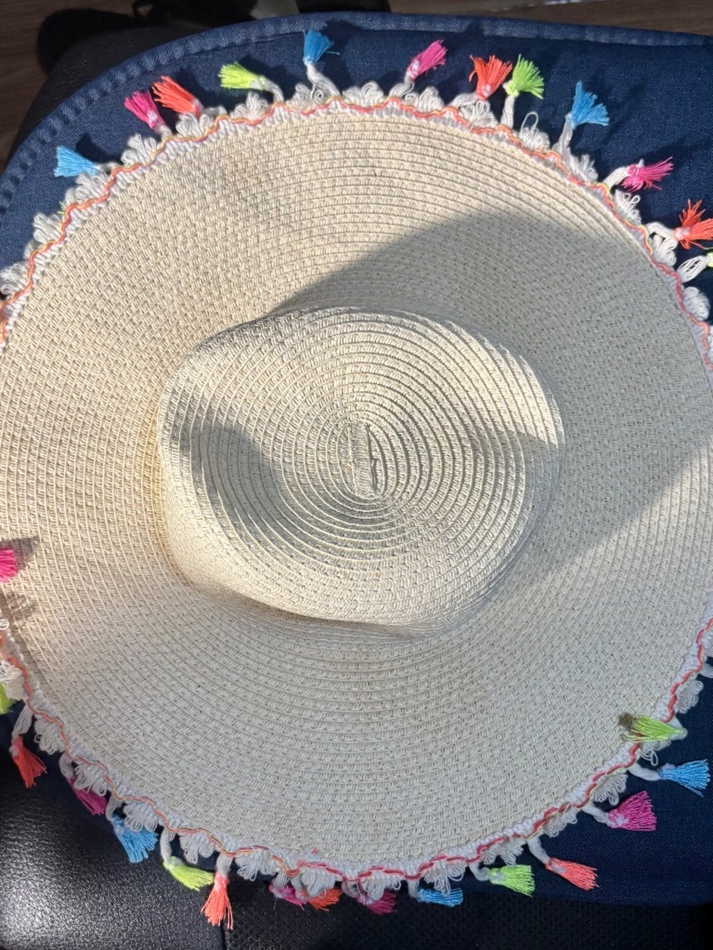 White Sunhat with tassels